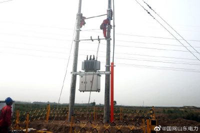 鹽窩鎮(zhèn)養(yǎng)殖示范小區(qū)配電網(wǎng)安裝變壓器3臺，容量共計1000千伏安