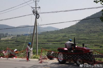 費縣供電公司新架設35千伏朱田站10千伏開發(fā)線