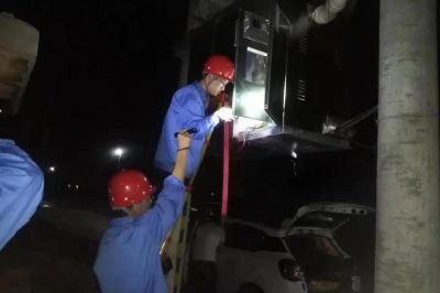 獻縣供電公司對220千伏善樂線進行屬地化巡視