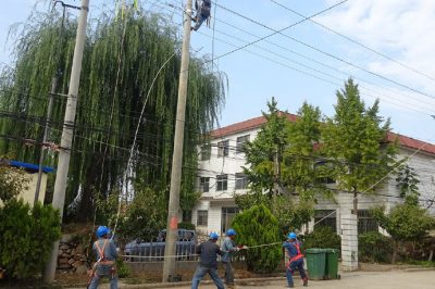 沂源縣供電公司對韓旺一村進(jìn)行線路改造