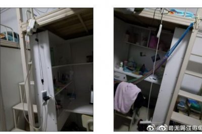宿舍床頭掛排插？同學(xué)，還請?zhí)岣哂秒姲踩庾R！