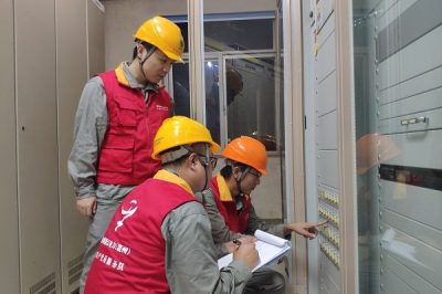 在110千伏蒲岐變現(xiàn)場對秋檢隱患整改情況進行核查工作